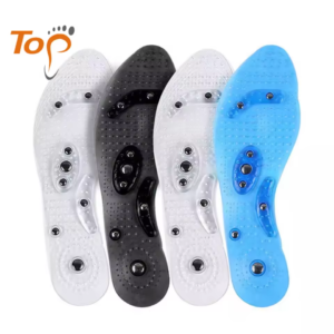 131e33817570a92593984ed350b89959 Factory Acupuncture Massage Silicone Magnetic Hypertension Shoes Insole Feet Negative Ion Acupressure Magnetic Insoles