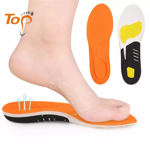 1b281f88a9d3f390fdf3ee4240dfcd55 3 Layers Shock Absorption Sports Running Basketball PU Orthotic Plantar Fasciitis Arch Support Insoles