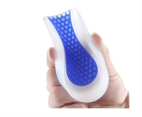 Honeycomb Heel Pain Relief Pad U-shaped Invisible Cups Sports Heightened Insole Silicone Heel Cushion