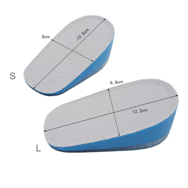 3208ad7647808dff30893d53b819a609 Unisex Height Increase Insoles PU Gel Foam Mesh Textile Breathable Heel Cushions 1.5cm 2.5cm 3.5cm 2-Piece Shoe Inserts