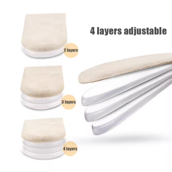 6af1ee3b5959587a63463923b89b8d5b Unisex Free Adjustment Silicone Insole Heightght Heel Pad Height Increasing Insoles for Shoe Insert