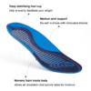PU Foam Soft and Comfortable Shock Absorption Orthopedic Plantar Fasciitis TPU Arch Support Insole