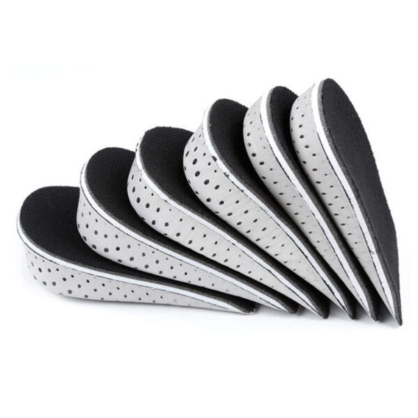 Slow Rebound Invisible Breathable EVA Half Size Heel Pad 2cm 3cm 4cm Height Increasing Insoles