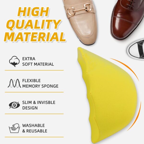 Dongguan-Topinsole-Commodity-Limited (1) Half-Size Insoles Inserts for Loose Shoe, Toe Cushion Fillers Make Shoes Fit, Toe Pug Adjust Shoe Too Big Shoe Filler