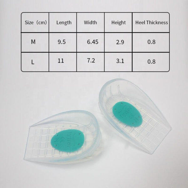 New Honeycomb Shock Absorption to Relieve Plantar Fasciitis Silicone Insoles Heel Cushion Pads