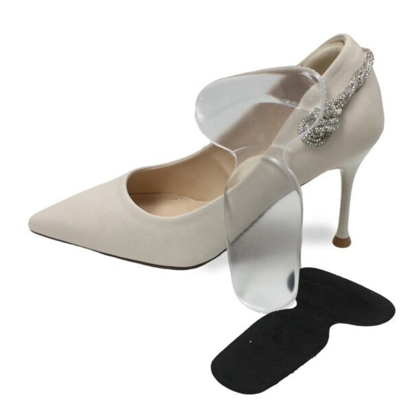 Anti-Slip High Heel Cushion Inserts Soft Silicone Gel Heel Grips for Loose Shoes Heel Blister Protection