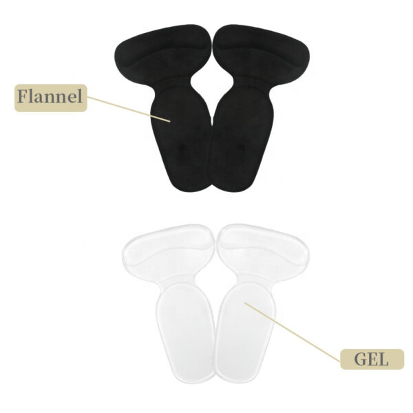 Anti-Slip High Heel Cushion Inserts Soft Silicone Gel Heel Grips for Loose Shoes Heel Blister Protection