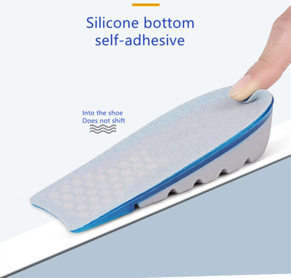 Dongguan-Topinsole-Commodity-Limited (27) Free Sample comfort Gel Height Insole Breathable Invisible Heel Cup Heel Cushion Pads Height Increasing Insoles