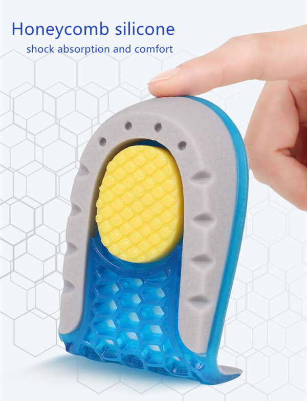 Dongguan-Topinsole-Commodity-Limited (28) Free Sample comfort Gel Height Insole Breathable Invisible Heel Cup Heel Cushion Pads Height Increasing Insoles