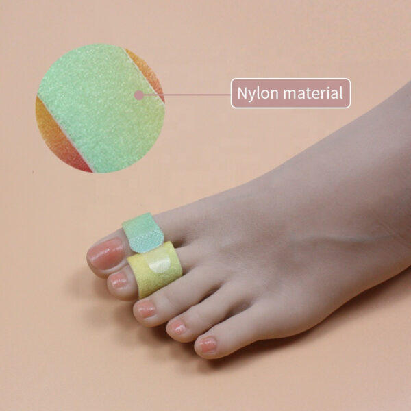 Dongguan-Topinsole-Commodity-Limited (4) New Colorful Adjustable Day and Night Bandage Toe Overlap Hallux Valgus Bunion Corrector Finger Splint Toe Separator