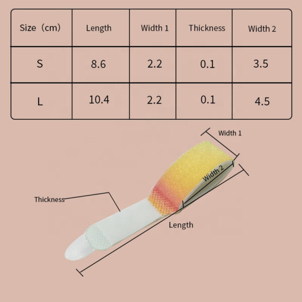 Dongguan-Topinsole-Commodity-Limited (5) New Colorful Adjustable Day and Night Bandage Toe Overlap Hallux Valgus Bunion Corrector Finger Splint Toe Separator