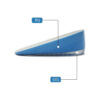 Dongguan-Topinsole-Commodity-Limited (5) Unisex Height Increase Insoles PU Gel Foam Mesh Textile Breathable Heel Cushions 1.5cm 2.5cm 3.5cm 2-Piece Shoe Inserts