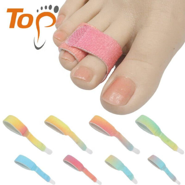 Dongguan-Topinsole-Commodity-Limited (6) New Colorful Adjustable Day and Night Bandage Toe Overlap Hallux Valgus Bunion Corrector Finger Splint Toe Separator