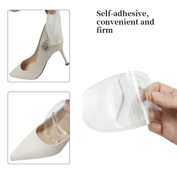 Women's Invisible Half-Size Insoles High Heels Anti-Slip Gel Forefoot Pads