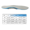 Unisex Plantar Fasciitis Foot Pain Relief Flat Foot Insert Adjustable High Arch Support Orthopedic Insole