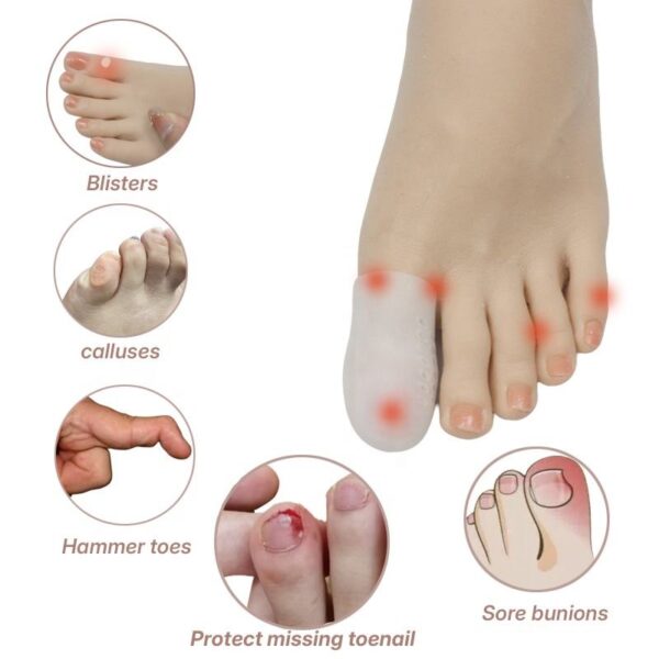H06fd3c6057f34ecf83e7fcb6f7a420eer Wholesale Custom Gel Toe Separator Tube Hallux Valgus Care Pain Relief Toe Protector Bunion Corrector