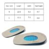 Men's and Women's Gel Blue Wear-resistant Non-slip Insoles Sports Leisure Soft Basketball Shock-absorbing Heel Cushion Pads