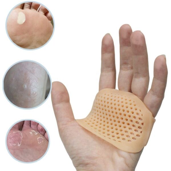 Honeycomb Silicone Gel Toe Pain Relief Guard Insole Forefoot Cushions Metatarsal Foot Pad Ball of Foot Cushion