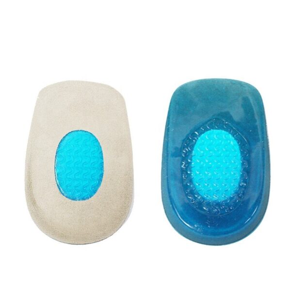Men's and Women's Gel Blue Wear-resistant Non-slip Insoles Sports Leisure Soft Basketball Shock-absorbing Heel Cushion Pads