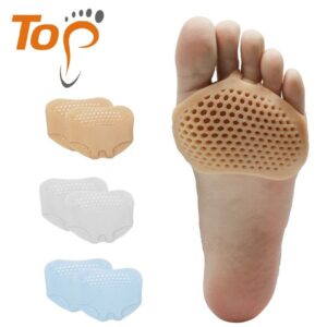 H8c7ed2dca477477a9ec698c16baf9549w Honeycomb Silicone Gel Toe Pain Relief Guard Insole Forefoot Cushions Metatarsal Foot Pad Ball of Foot Cushion