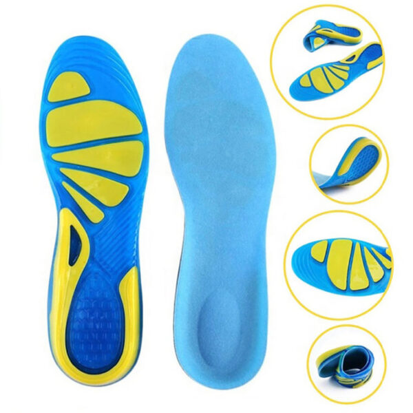 High Quality Washable Sports comfort Shock Absorbing Gel Insole