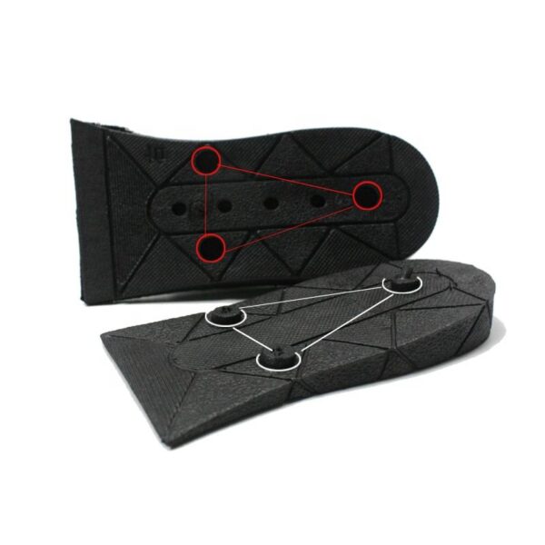 Adjustable Half air Cushion Boosting Shoes Lifts Products 3 Layers 6cm Shock Absorption Heel Elevator Height Increasing Insoles