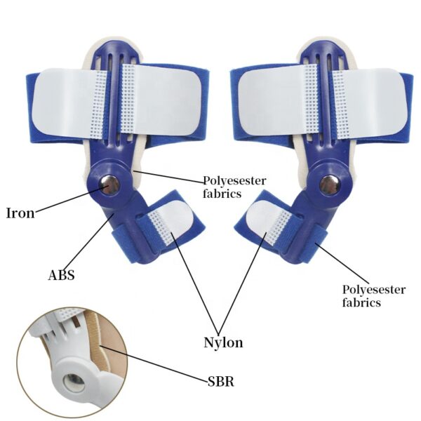 Ha18924d2c053455f80ac6193860bc298F Men's and Women's Feet Straightener Adjustable Band Hallux Valgus Bunion Corrector Pedicure Big Toe Separator