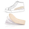Ha5cc96f2535b4891b2e8b5bb06682bd6H Unisex Free Adjustment Silicone Insole Heightght Heel Pad Height Increasing Insoles for Shoe Insert