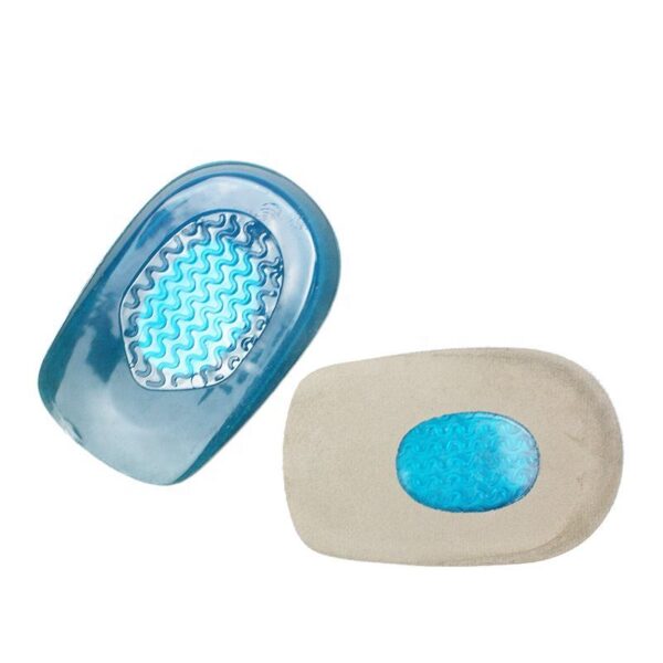Men's and Women's Gel Blue Wear-resistant Non-slip Insoles Sports Leisure Soft Basketball Shock-absorbing Heel Cushion Pads