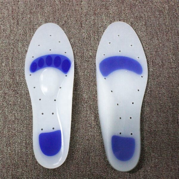 Hb1cd00a5ba16466aaf126010c28cd9cae Men's and Women's Full-palm Thickening Sports Shock-absorbing Super-soft Breathable Hole Slow-pressure Medical Silicone Insole