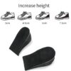 Adjustable Half air Cushion Boosting Shoes Lifts Products 3 Layers 6cm Shock Absorption Heel Elevator Height Increasing Insoles