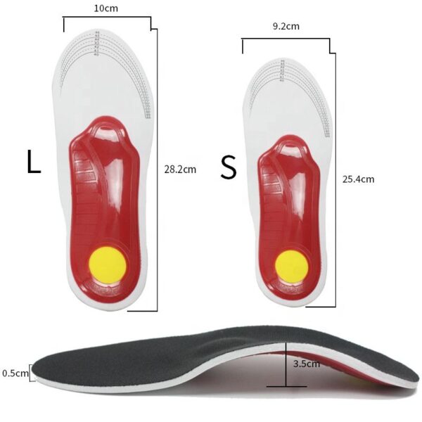 Premium Arch Support Insoles Orthotic EVA Comfort Pad for Women and Men with High Arch Flat Feet Foot Pain Relief