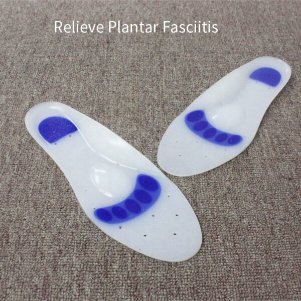 Hf59d9dbdc7dc4ae1ab03b9bc5b078cf46 Men's and Women's Full-palm Thickening Sports Shock-absorbing Super-soft Breathable Hole Slow-pressure Medical Silicone Insole