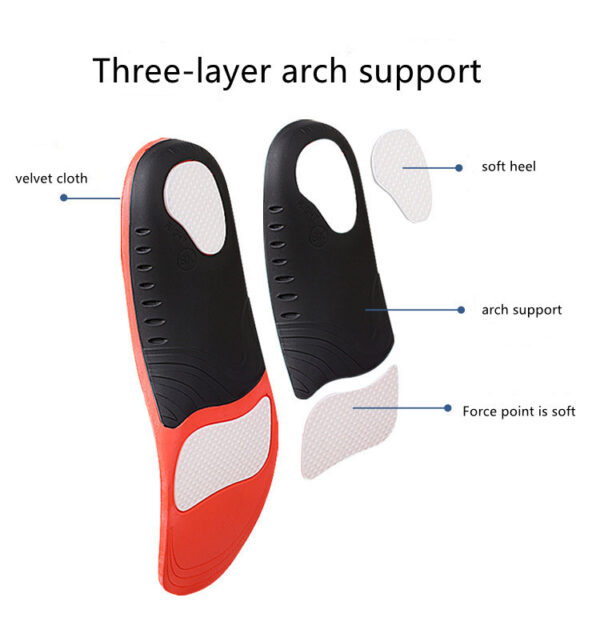 Hf6f020e59b9b4f16872bd89d98eabe19d Hot Selling Printed LOGO Sports Running Shoes Flat Feet Plantar Fasciitis Orthotics High Arch Support Insole