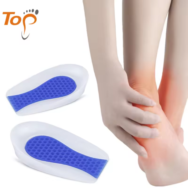 Honeycomb Heel Pain Relief Pad U-shaped Invisible Cups Sports Heightened Insole Silicone Heel Cushion