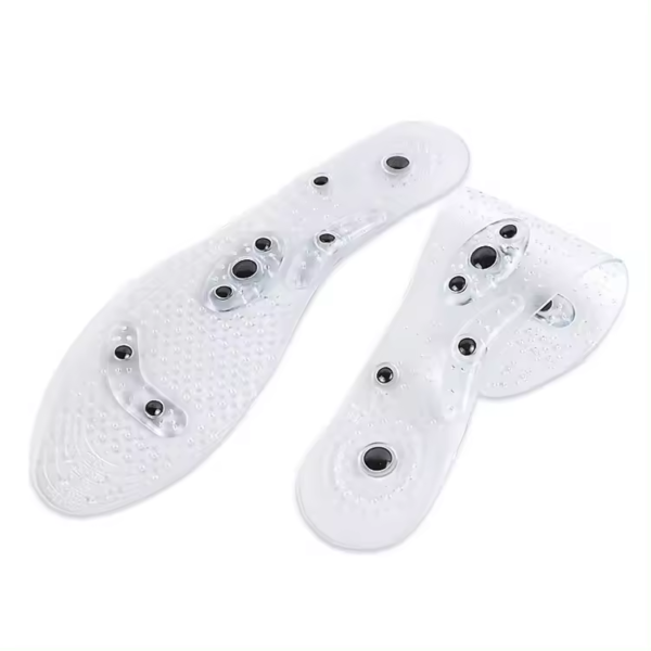 Factory Acupuncture Massage Silicone Magnetic Hypertension Shoes Insole Feet Negative Ion Acupressure Magnetic Insoles