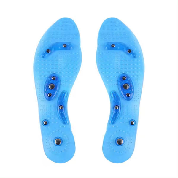 Factory Acupuncture Massage Silicone Magnetic Hypertension Shoes Insole Feet Negative Ion Acupressure Magnetic Insoles