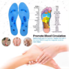 Factory Acupuncture Massage Silicone Magnetic Hypertension Shoes Insole Feet Negative Ion Acupressure Magnetic Insoles