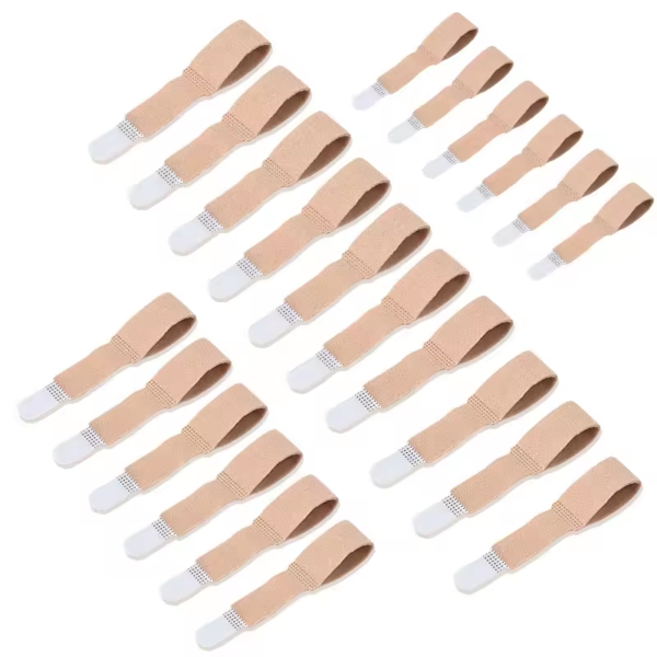 Adjustable Day and Night Bandage Elastic Fabric Toe Overlap Hallux Valgus Bunion Corrector Finger Splint Toe Separator