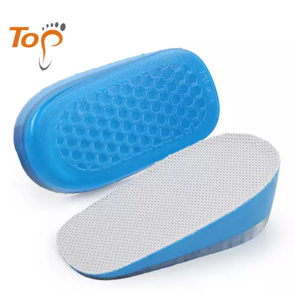 fb85b4080c3de5e3139919d3b6c64bf1 Unisex Height Increase Insoles PU Gel Foam Mesh Textile Breathable Heel Cushions 1.5cm 2.5cm 3.5cm 2-Piece Shoe Inserts