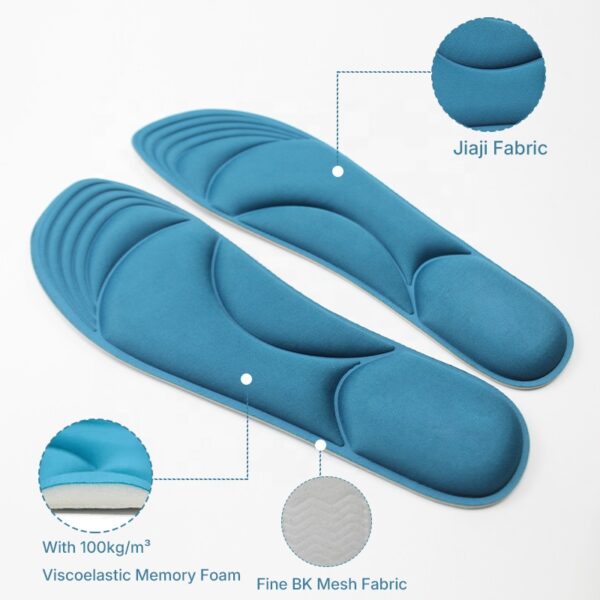 photobank (107) High Density 100D 10mm Slow Rebound Memory Foam Shoe Insoles Anti-Fatigue Polyurethane Sports Cushioning Pads