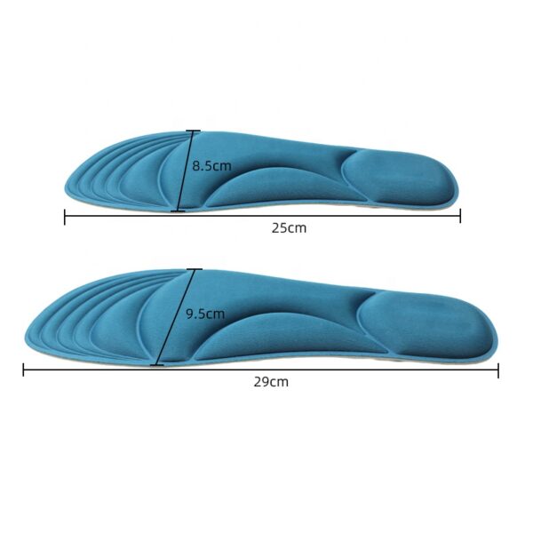 photobank (110) High Density 100D 10mm Slow Rebound Memory Foam Shoe Insoles Anti-Fatigue Polyurethane Sports Cushioning Pads