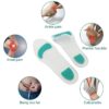 photobank (110) Unisex Perforated Full Pad Heel Anti-pain Plantar Fasciitis Sports Shock Absorption Breathable Soft Silicone Comfort Insoles