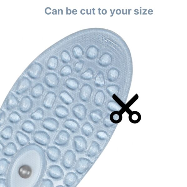 New Pebble Magnet Running Shock Absorption Basketball Insole PU GEL Comfortable Massage Sports Insole