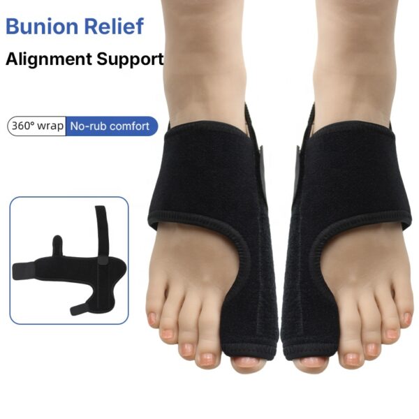 photobank (117) Adjustable Orthotic Correction Hallux Valgus Splint Separator Bunion Corrector Big Toe Separator
