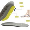 Men's and Women's Comfortable Breathable Sweat-absorbing Flat Feet Correction Arch Correction PU Foam Running Sports Insoles