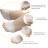 Soft Gel Ball of Foot Cushions Metatarsal Fasciitis Correction Insoles Forefoot Pads Toe Separators