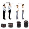 photobank (13) Factory 4 lay 7.5cm Pu Breathable Hight Boosting Increasing Invisible Heel Insole air Cushion Shoe Lift Height Increasing Insoles