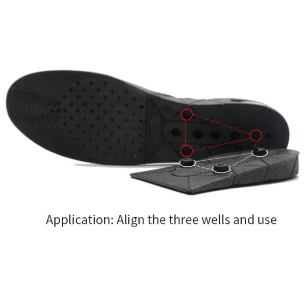 photobank (14) Factory 4 lay 7.5cm Pu Breathable Hight Boosting Increasing Invisible Heel Insole air Cushion Shoe Lift Height Increasing Insoles