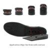 photobank (15) Factory 4 lay 7.5cm Pu Breathable Hight Boosting Increasing Invisible Heel Insole air Cushion Shoe Lift Height Increasing Insoles